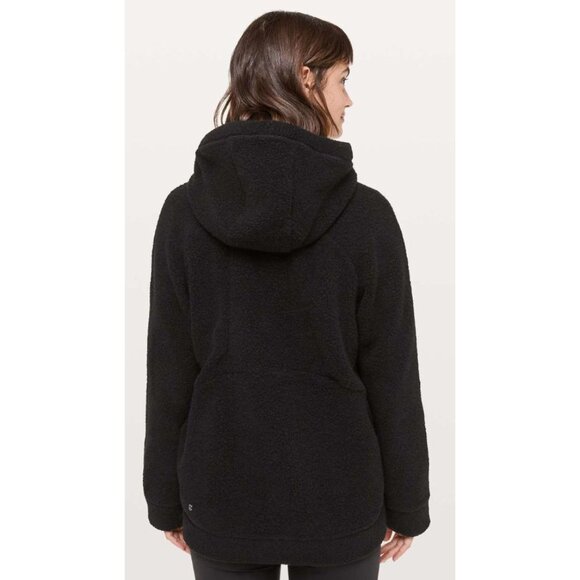 Lululemon So Sherpa Hooded Jacket Black-sz approx. 4 - Picture 6 of 10